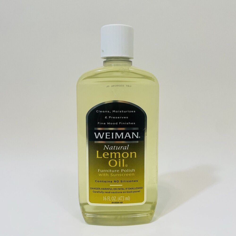 Original Weiman Enhancing Lemon Oil Furniture Polish Sunscreen 16 oz New Full